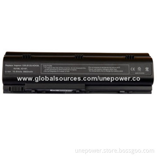 Replacement Laptop Battery for Dell Inspiron 1300, Inspiron B Series Laptop Battery 10.8V 8800mAh